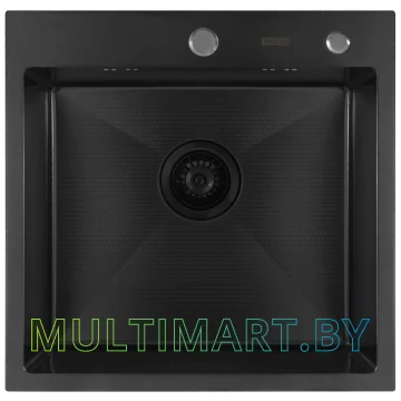 Кухонная мойка ARFEKA ECO AR 500x500 BLACK PVD NANO DECOR